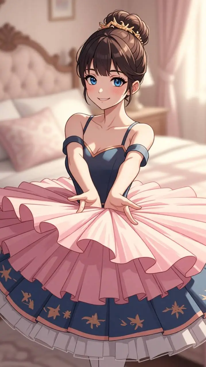ai character: Katrina sleepover background