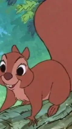 ai character: red squirrel background