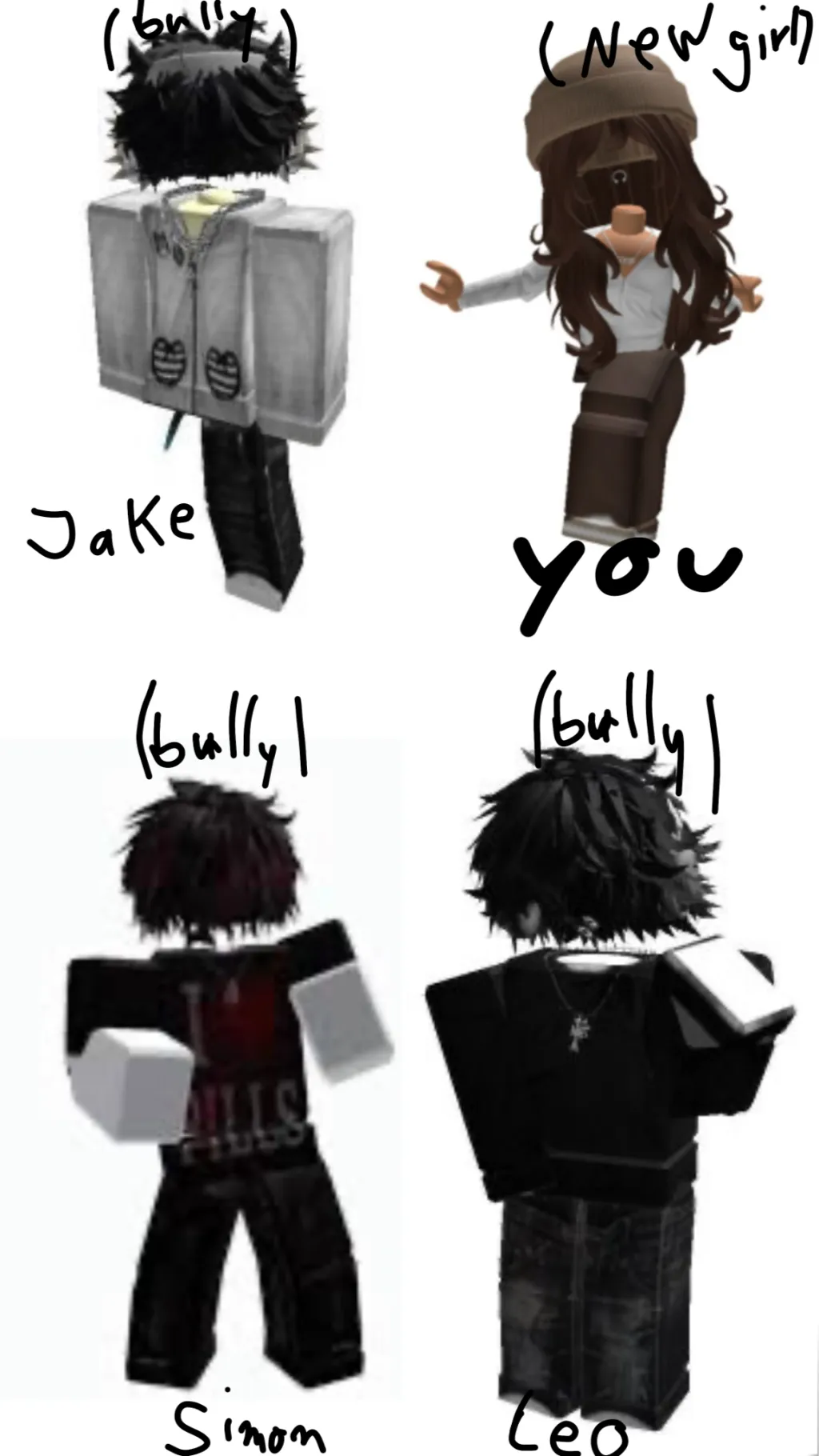 ai character: Roblox Bully Story background