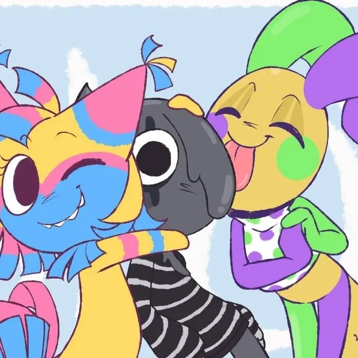 chat with ai character: The circus trio :3