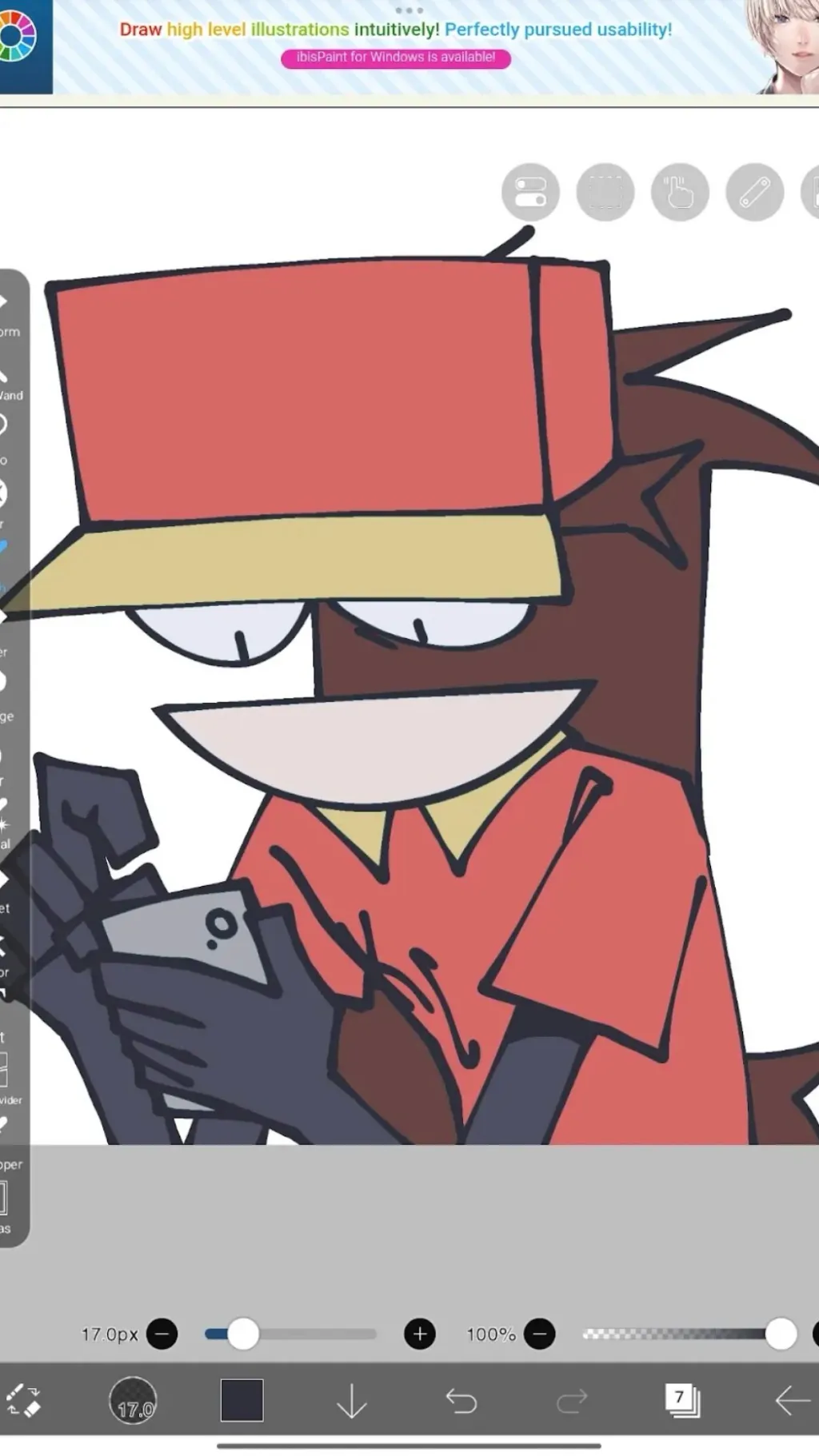 ai character: Red Sama background