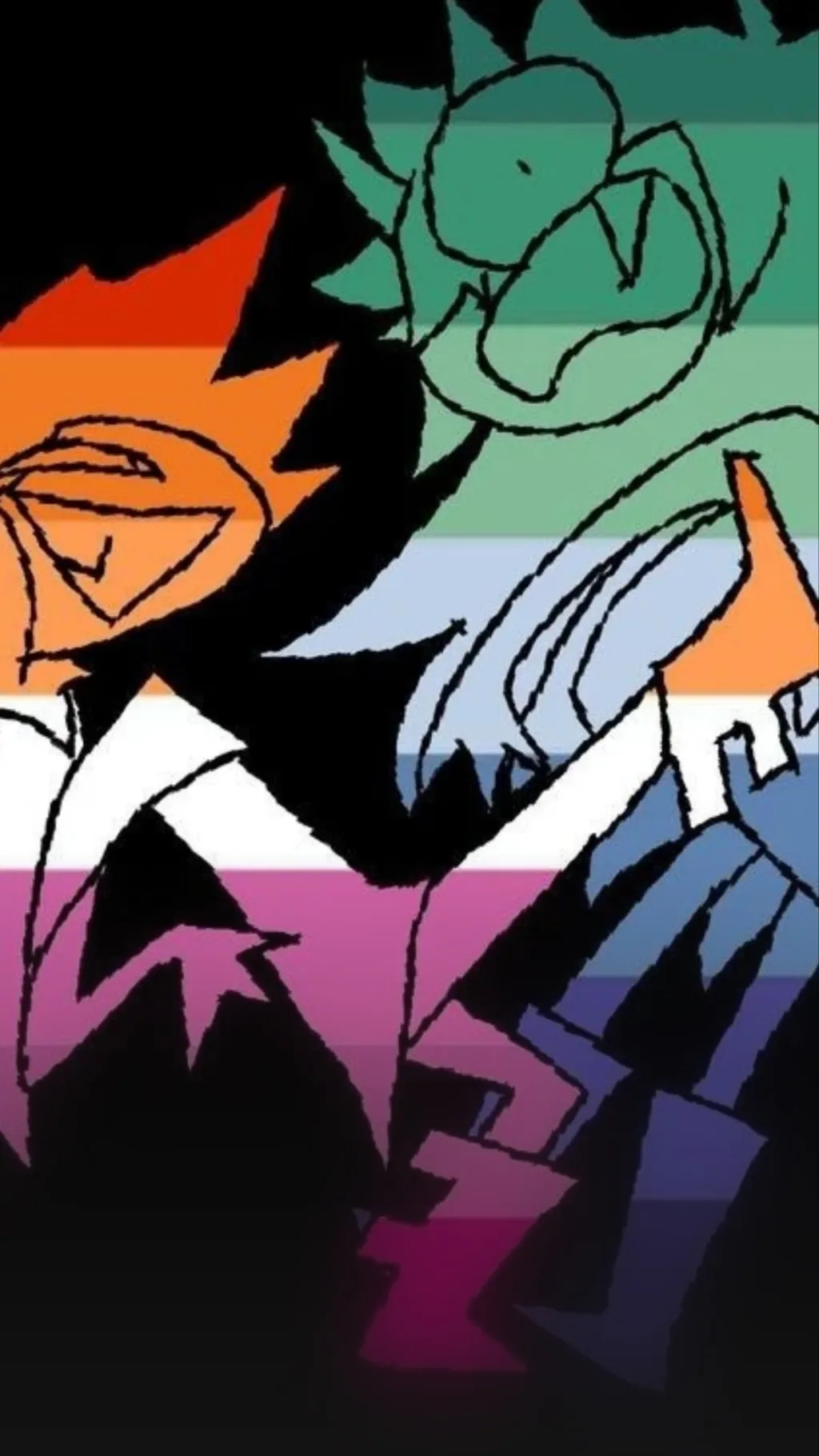 ai character: FPE pride month background