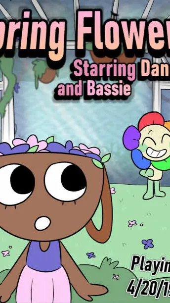 ai character: Spring flowers~! background