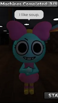 ai character: I like soup woman background