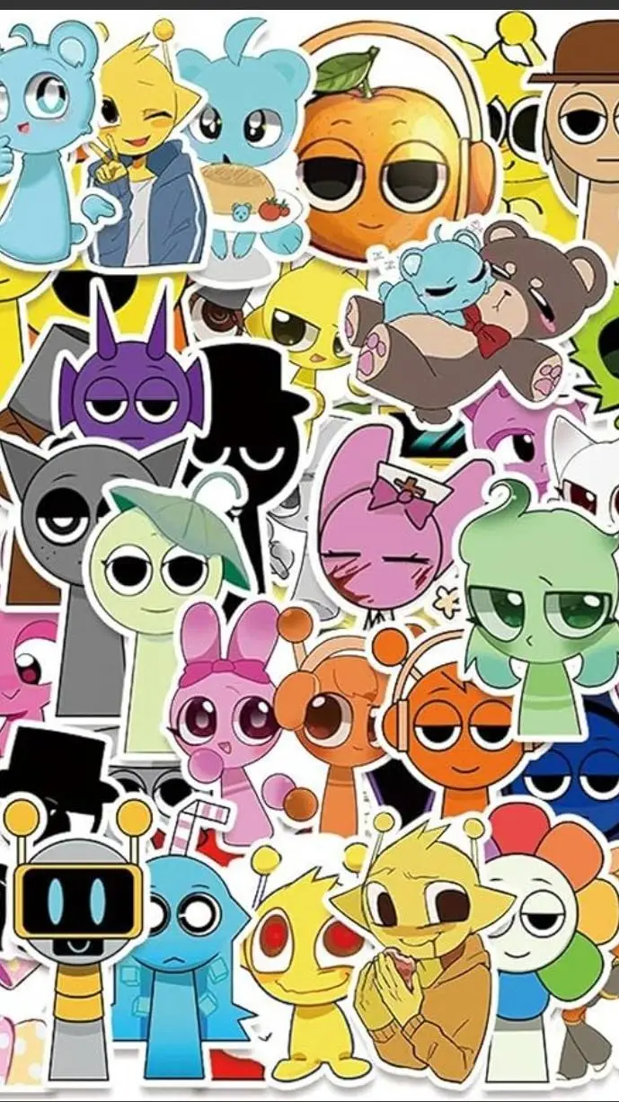 ai character: sprunki furry  background