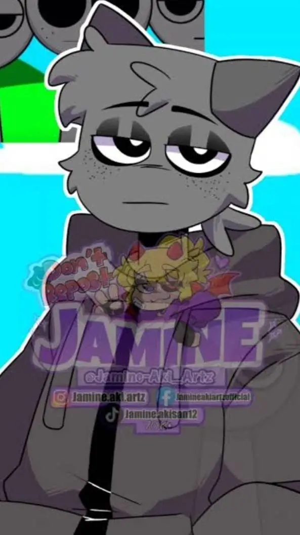 ai character: grey background