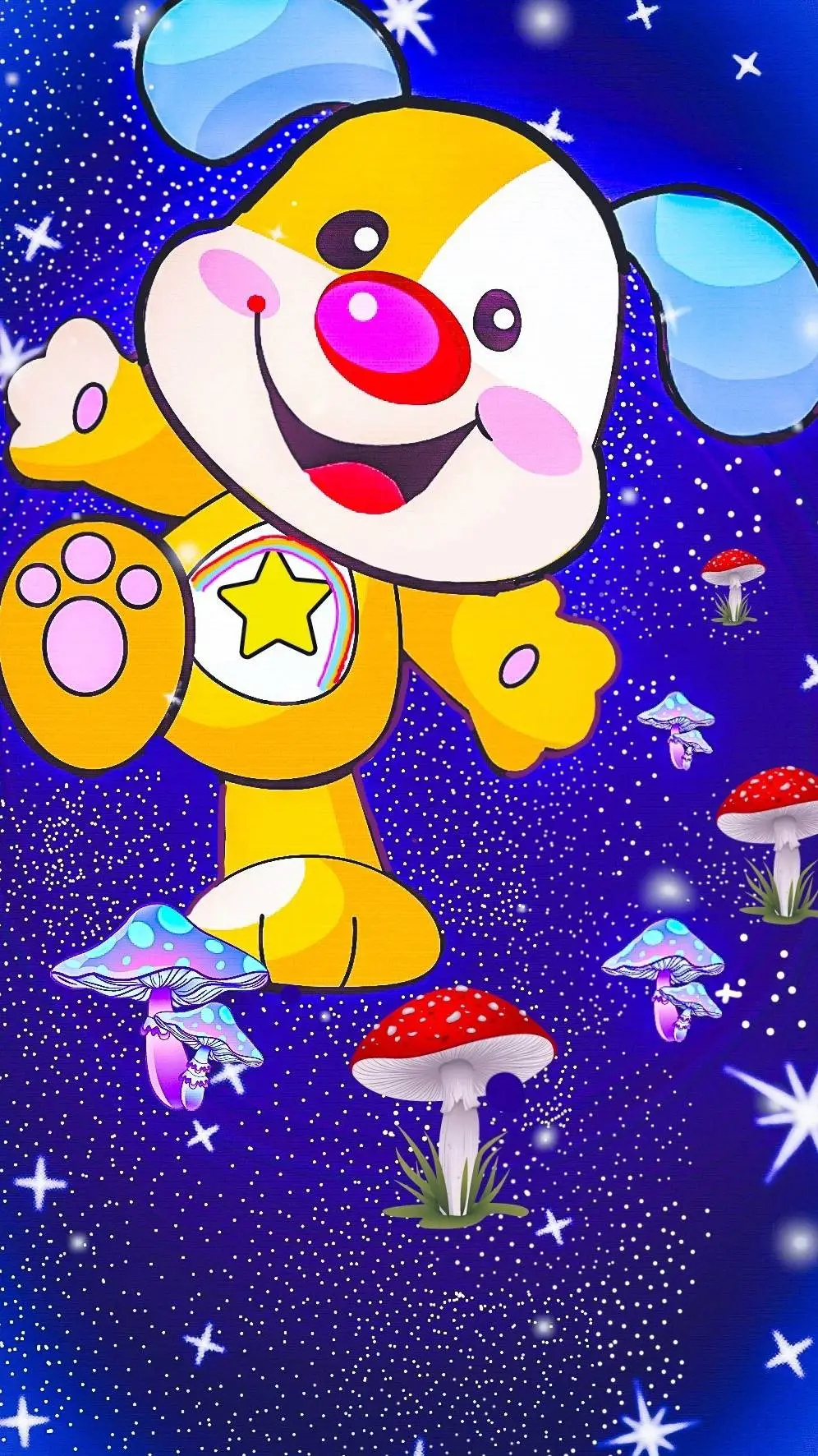 ai character: puppy background