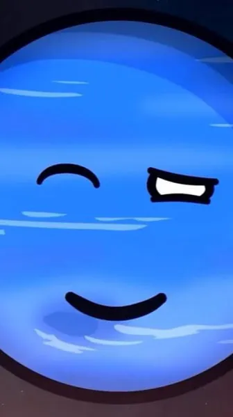 ai character: Neptune solarball background