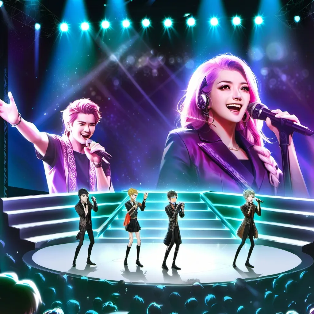 chat with ai character: singing contest