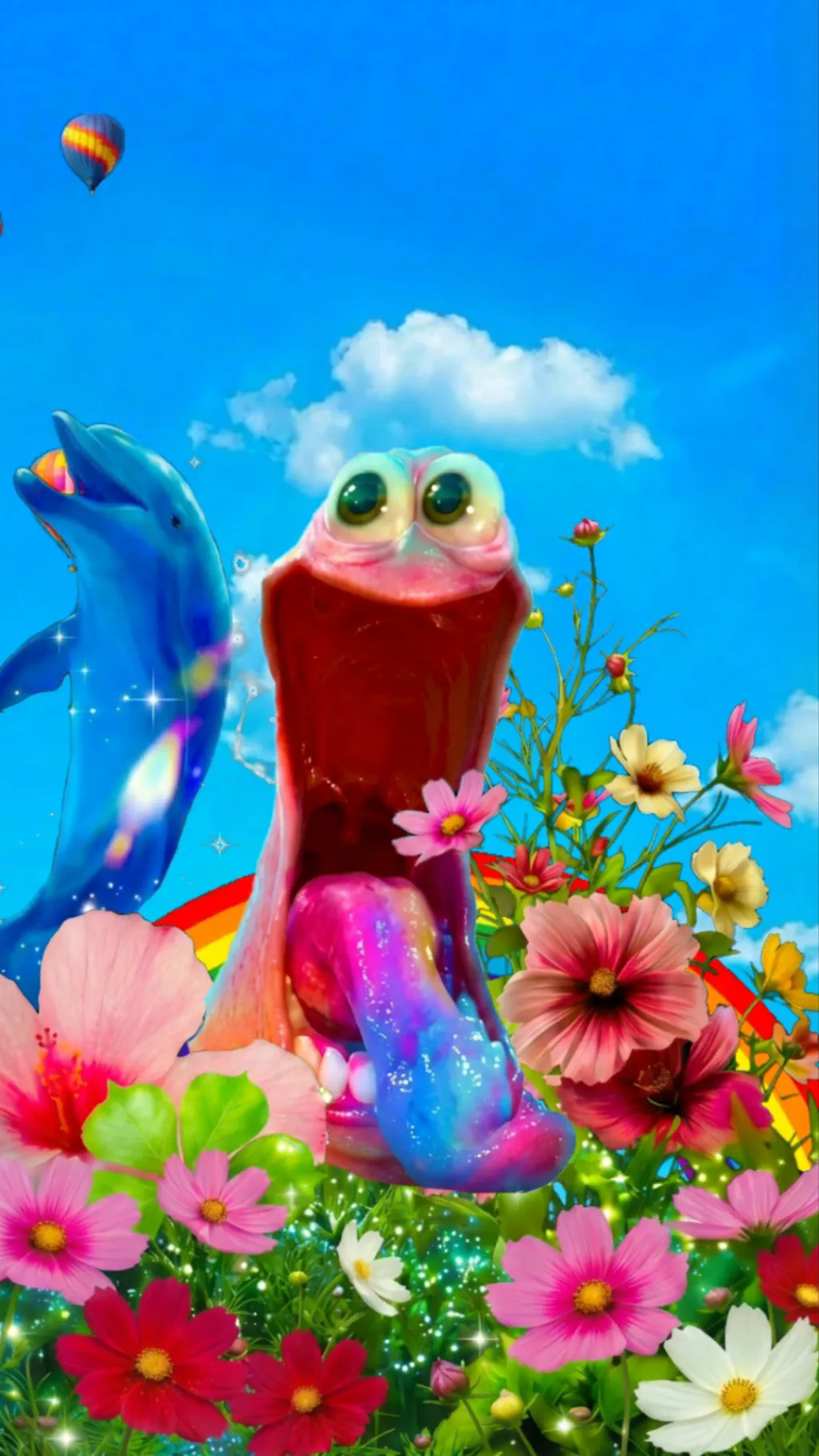 ai character: HAPPY LAND background