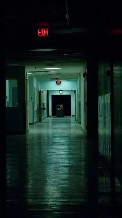 ai character: abounded hospital  background