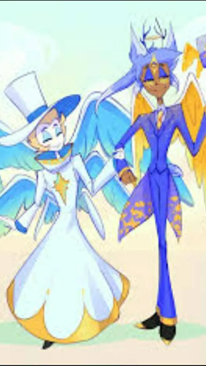 ai character: Radioapple heaven background