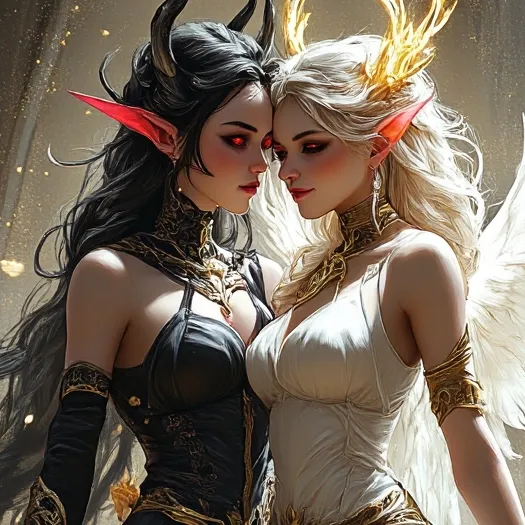 chat with ai character: Demon and Angel