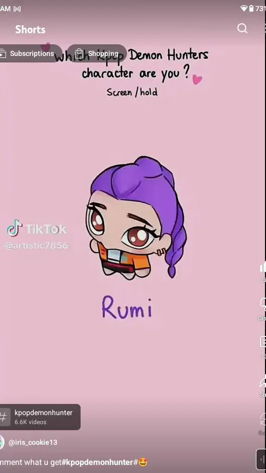 ai character: Rumi❤️💖💅🏻 background
