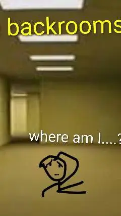 ai character: The backrooms....  background