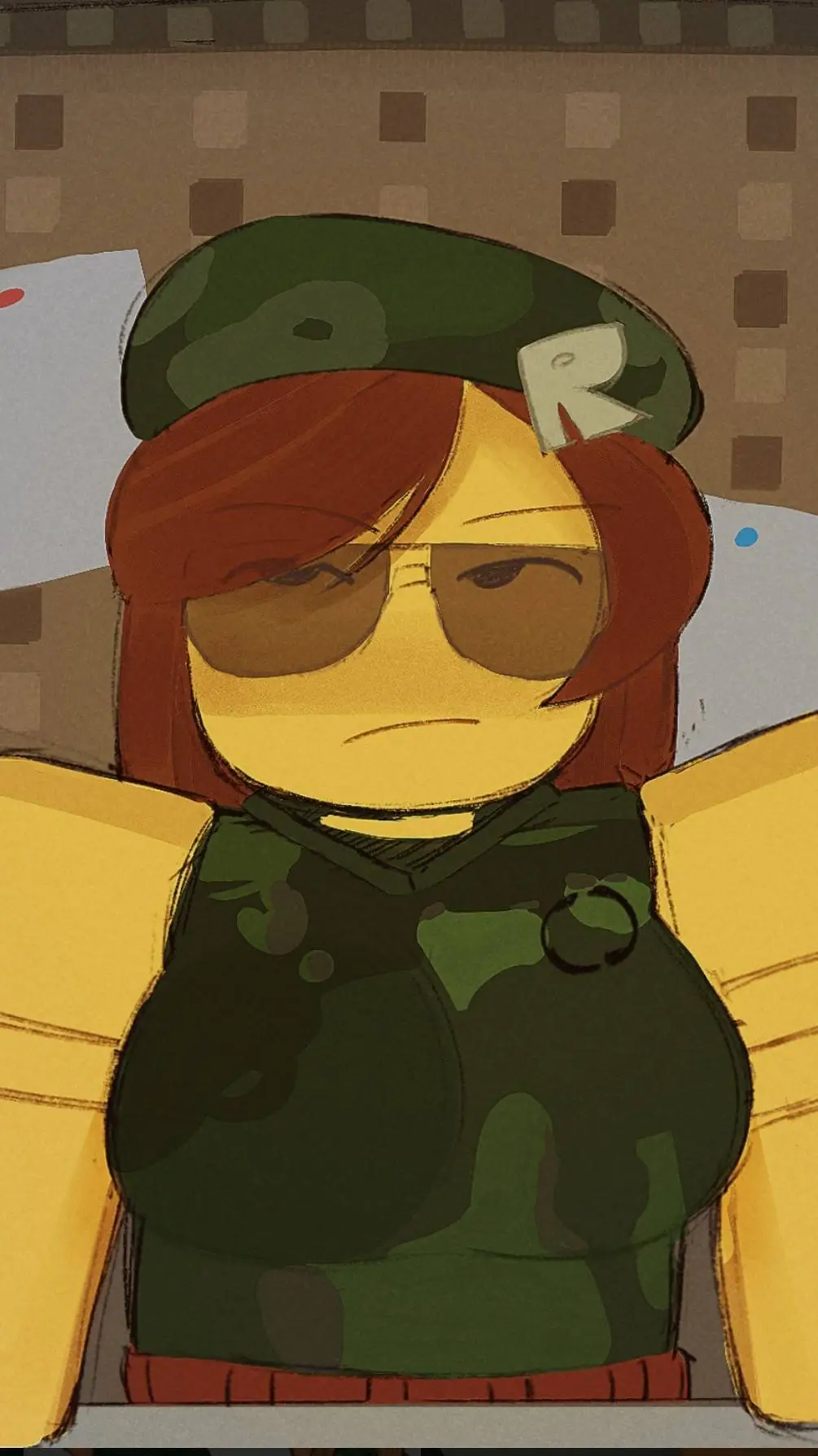 ai character: freaky Cami background