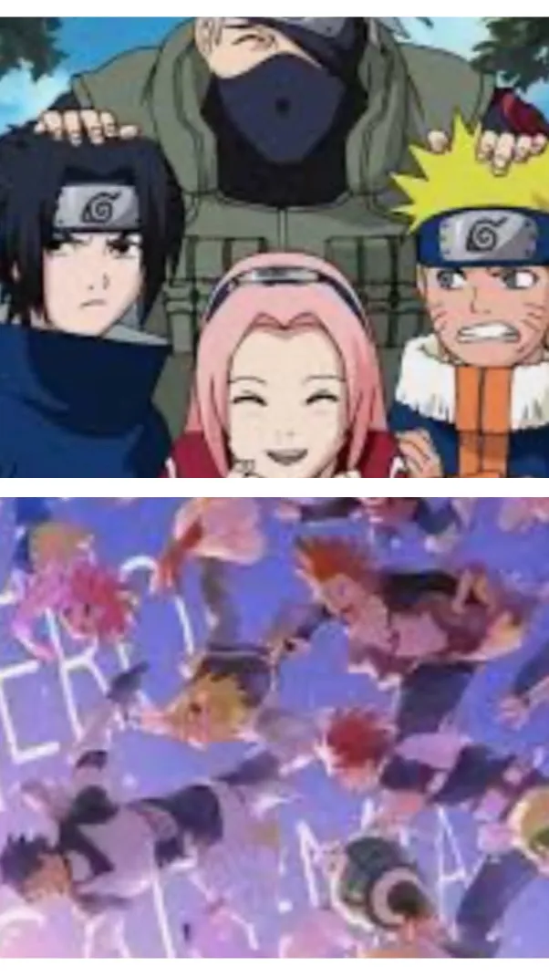 ai character: Mha vs Naruto background