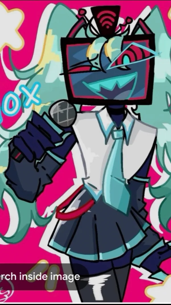 ai character: Voxune miku background