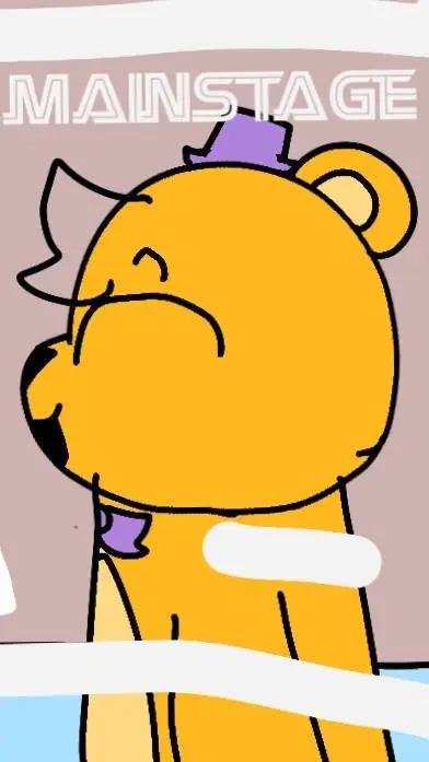 ai character: Fredbears diner background