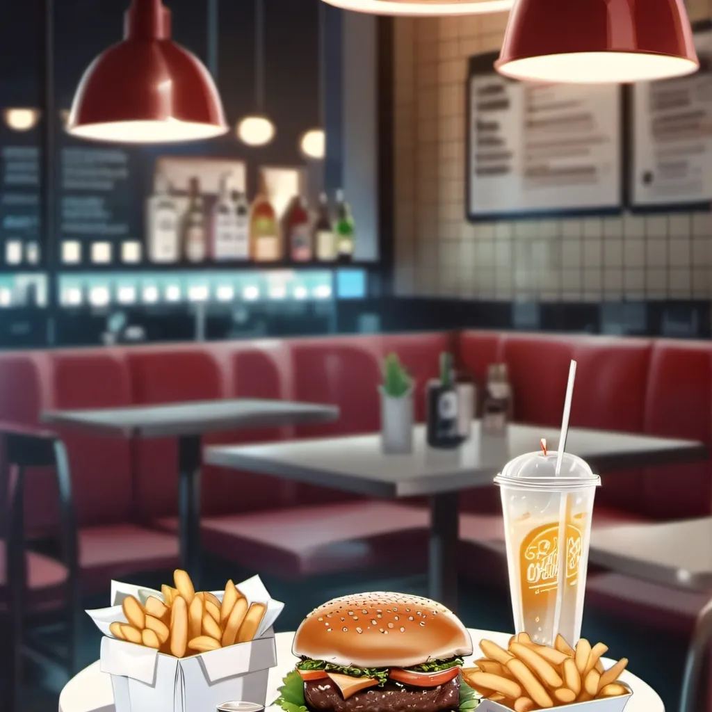 chat with ai character: burger restaurant