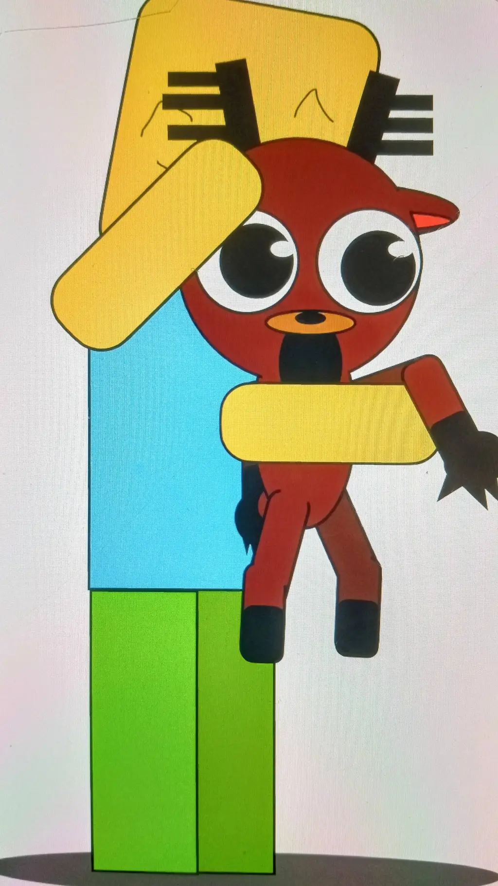 ai character: deer Cub  background