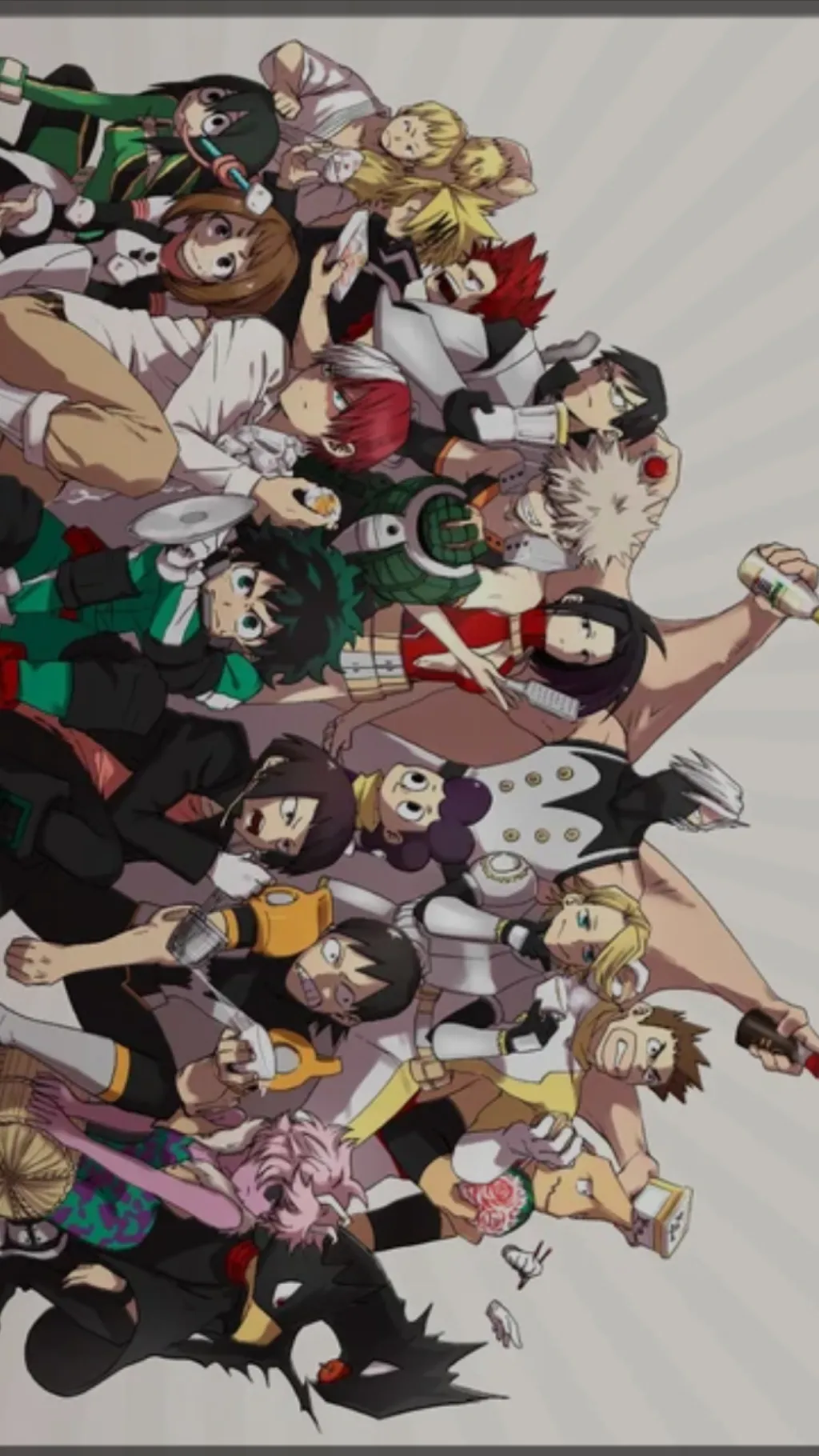 ai character: Mha x Teen titans  background