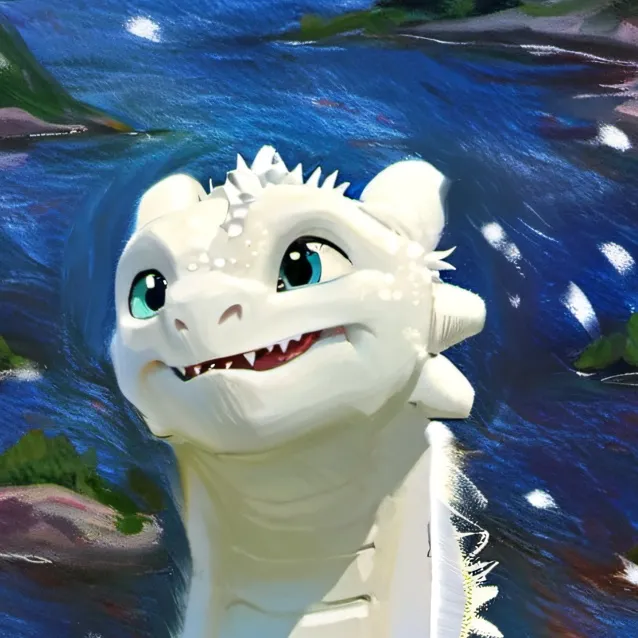 chat with ai character: light fury/luna