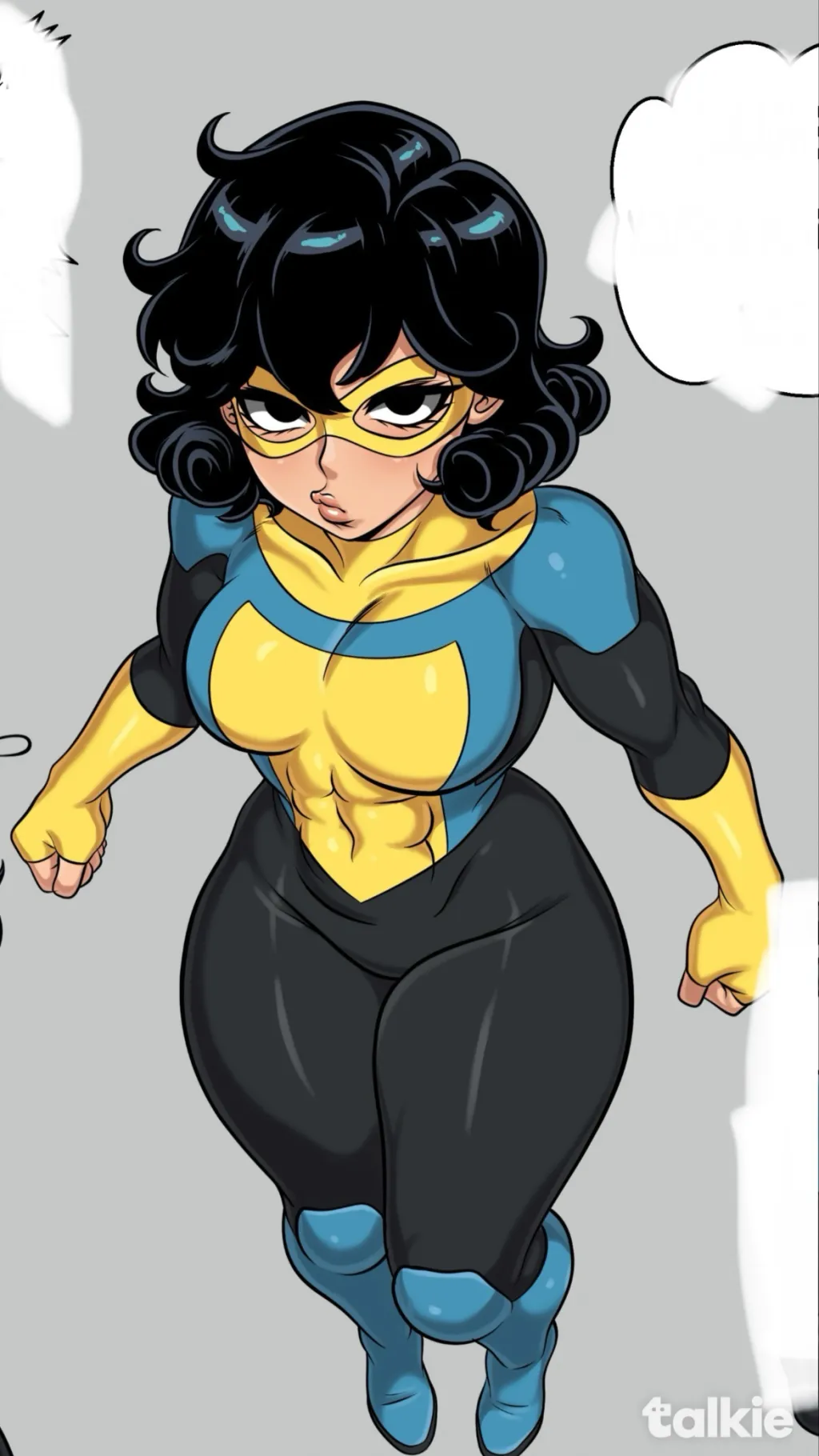 ai character: female no goggles  background