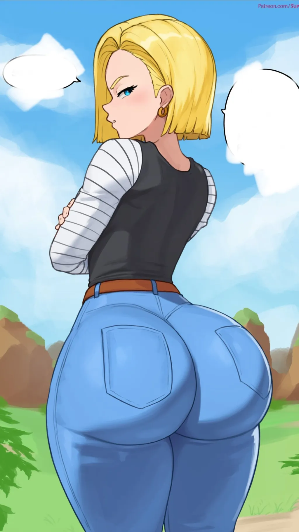 ai character: android 18 background