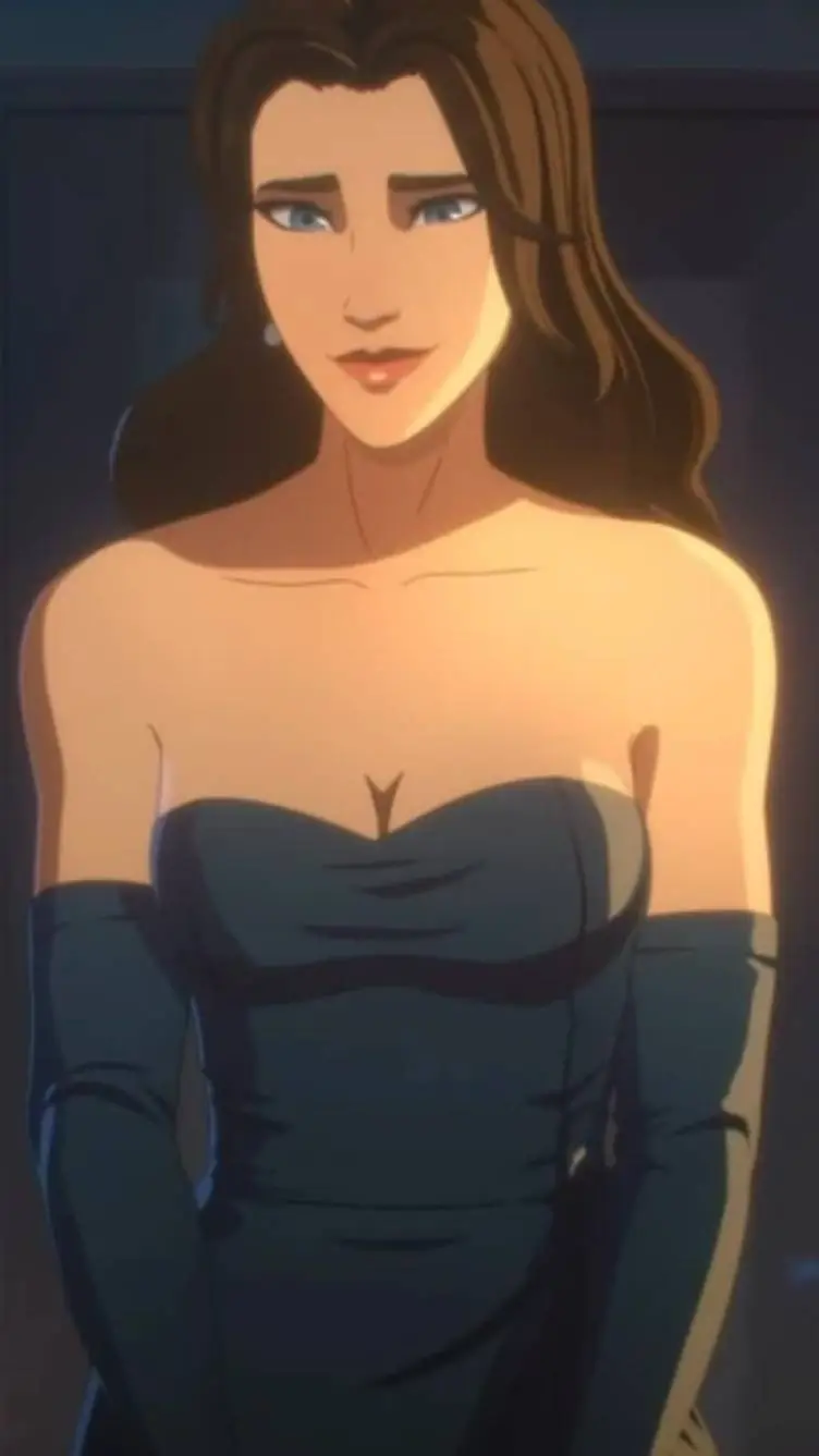 ai character: blonde blazer  background