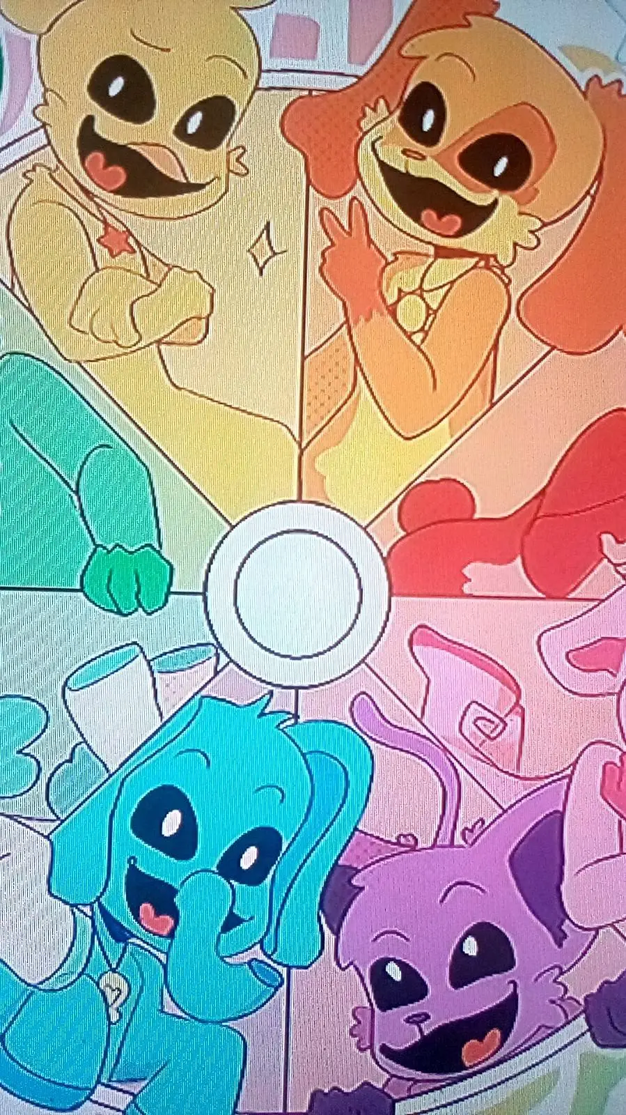 ai character: Smiling Critters background