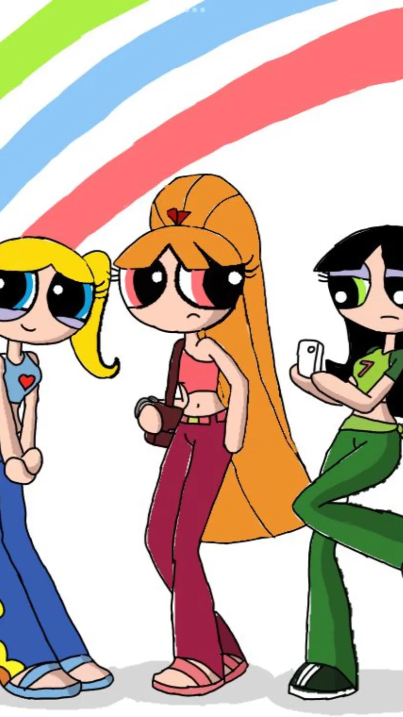 ai character: Power puff girls background