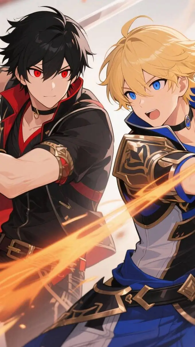 ai character: Blaze & Alex background