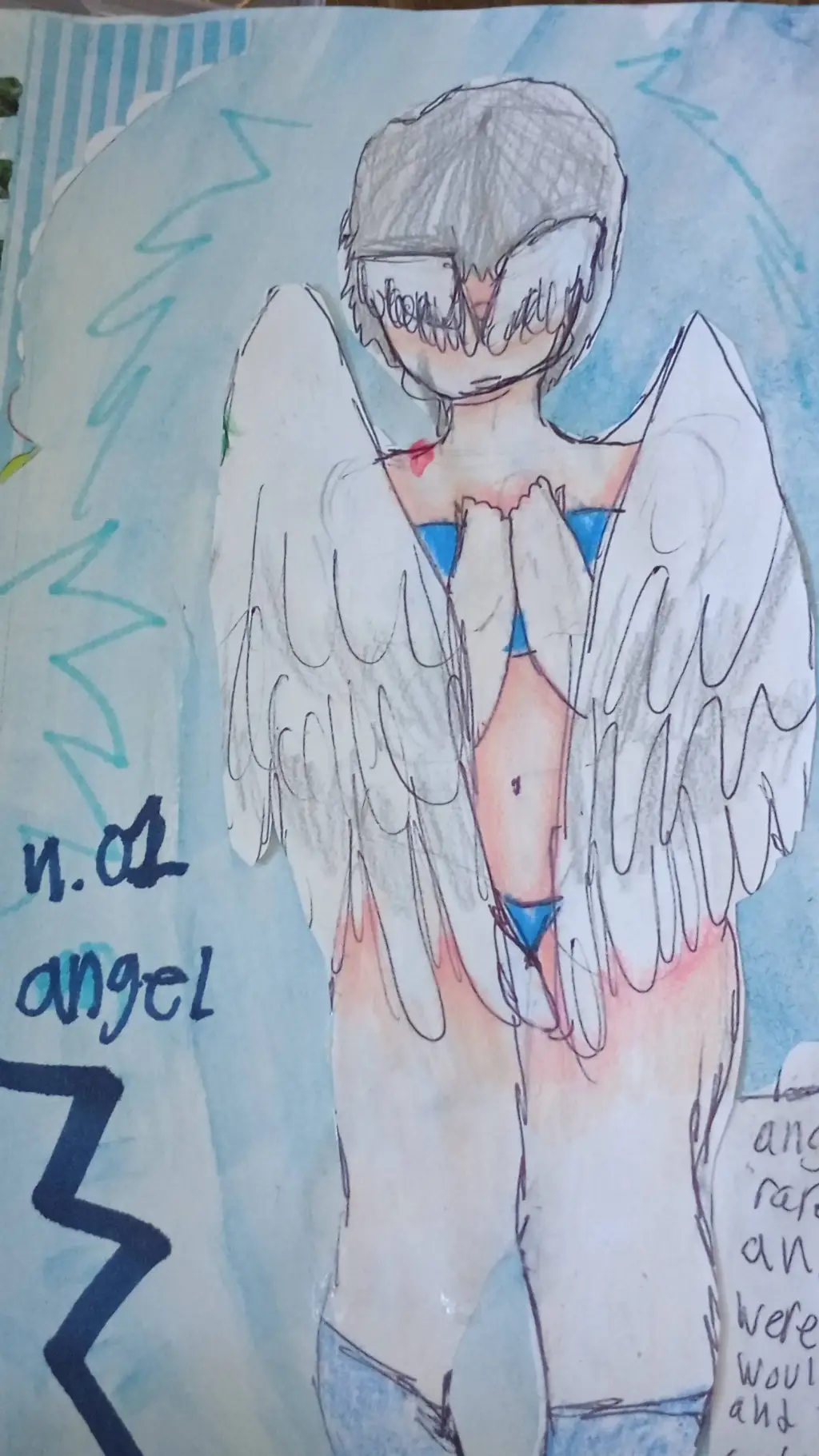 ai character: angel  background