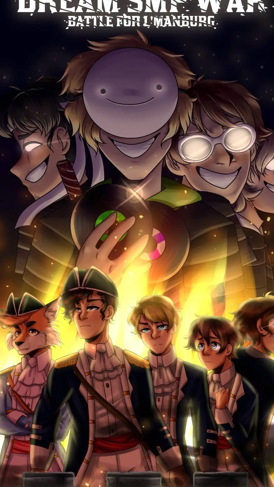 ai character: Dream SMP background