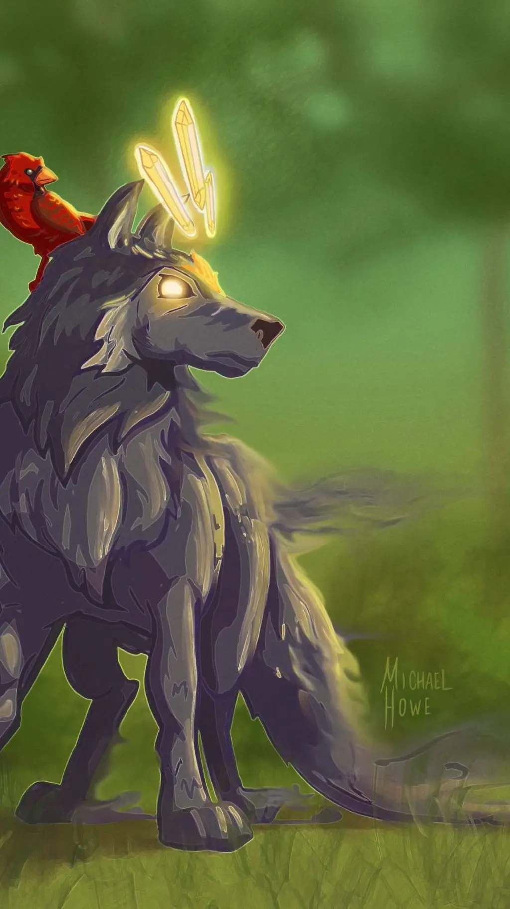 ai character: Wolf tales background