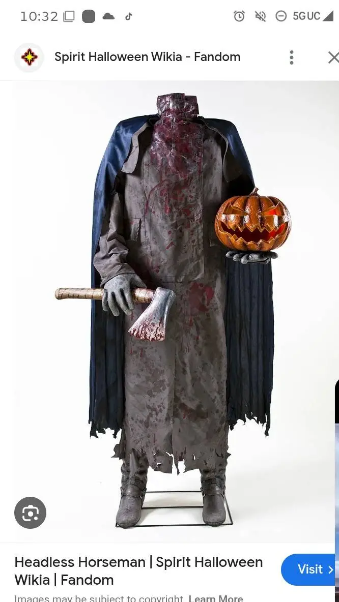 ai character: headless horseman  background