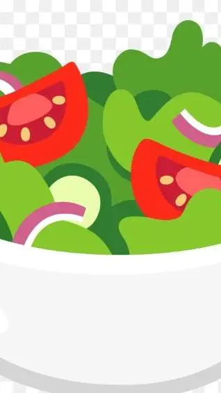 ai character: salad background