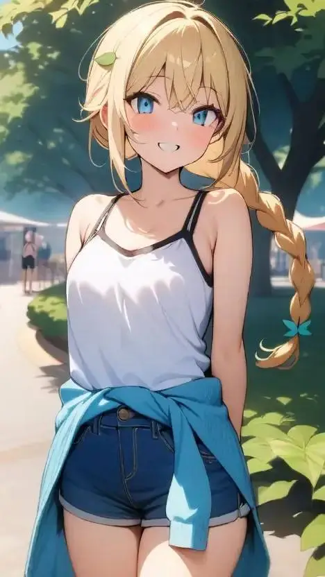 ai character: blossom  background