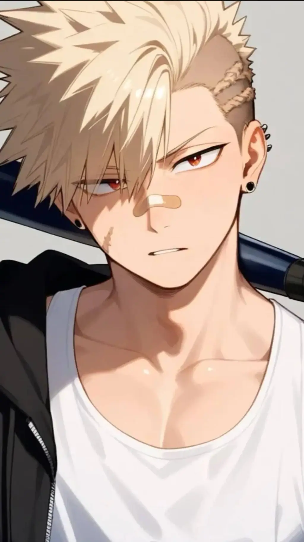 ai character: Katsuki Bakugo background