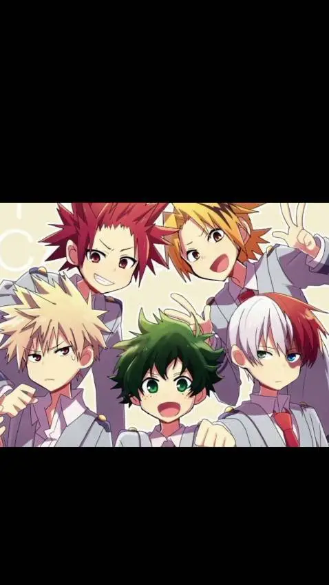 ai character: mha boys singing♪🤗 background