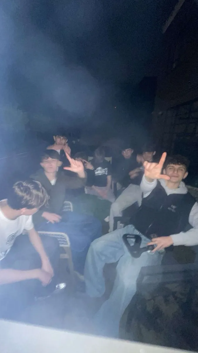 ai character: group of boys background