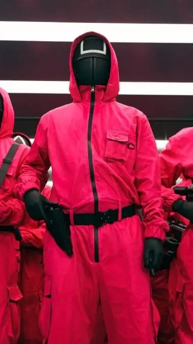 ai character: Squid game  background