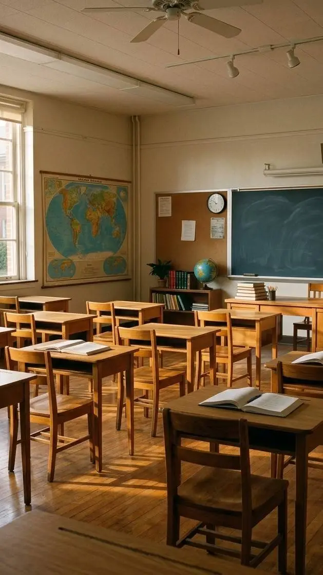 ai character: Classroom  background