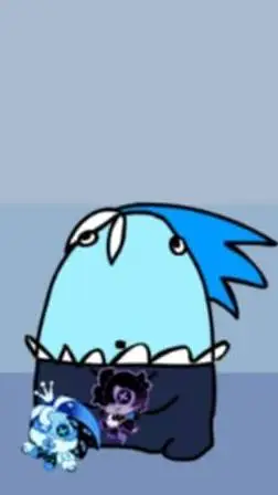 ai character: shadow milk cookie background