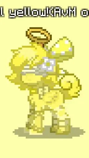 ai character: Pastel yellowAvAoc background