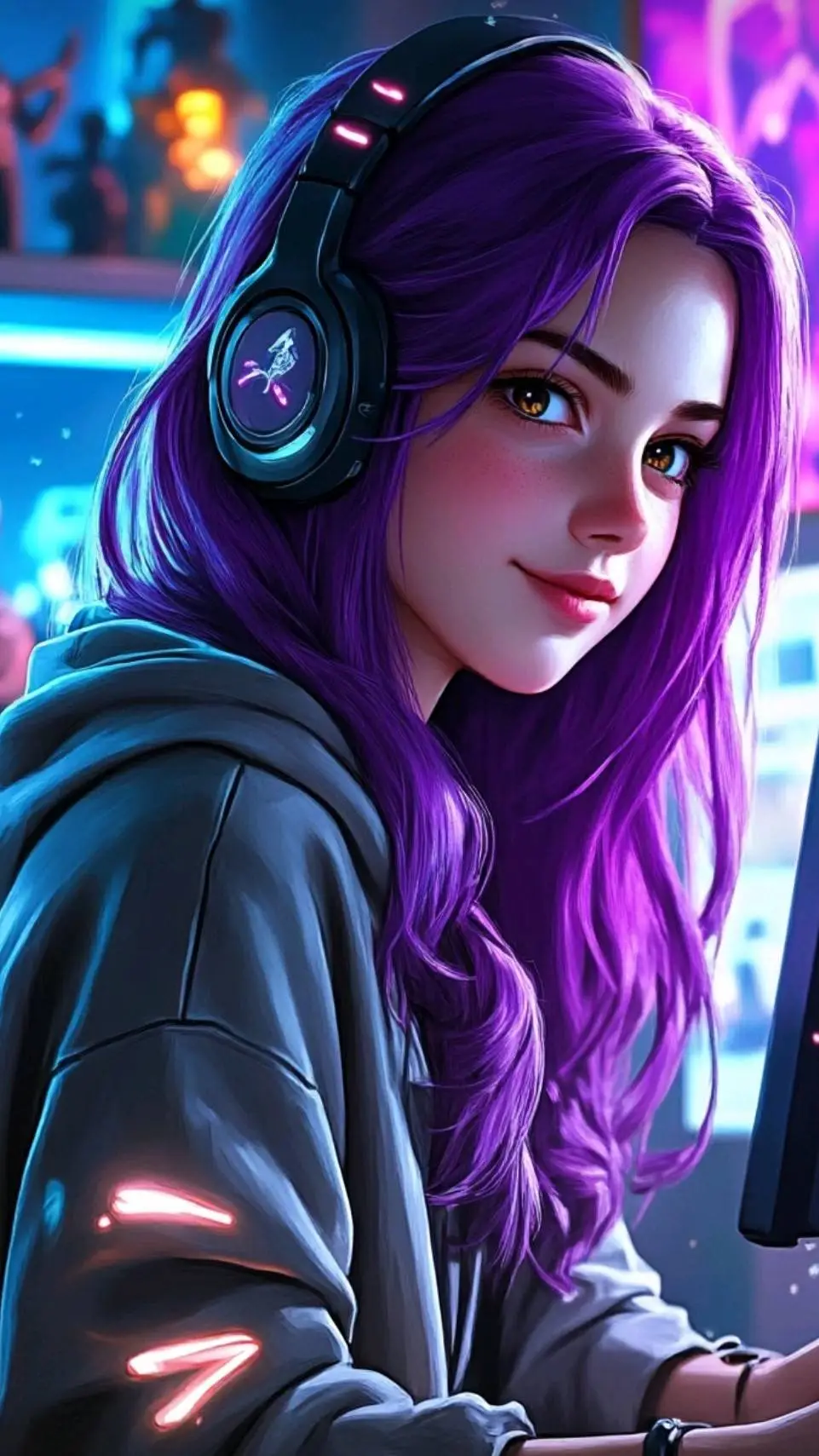 ai character: gamma background