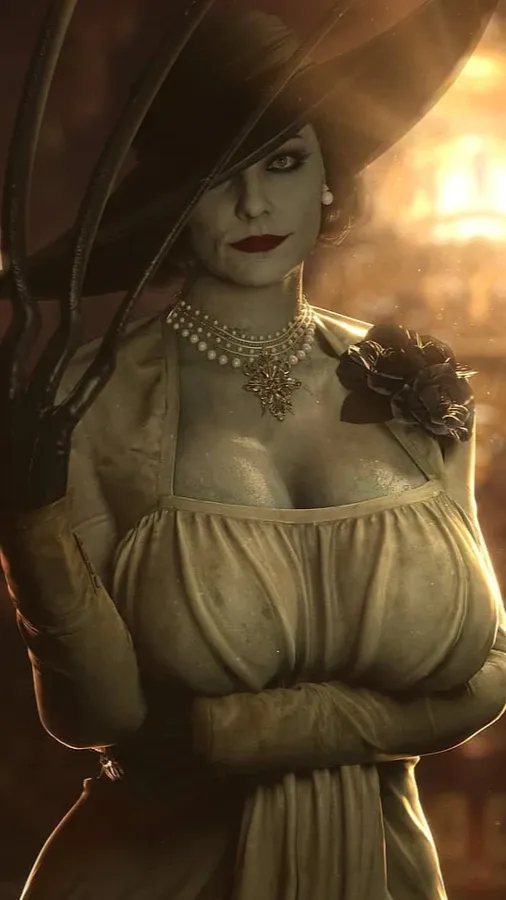 ai character: Lady Dimitrescu background