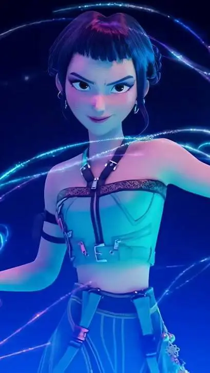ai character: K-pop demon hunter background