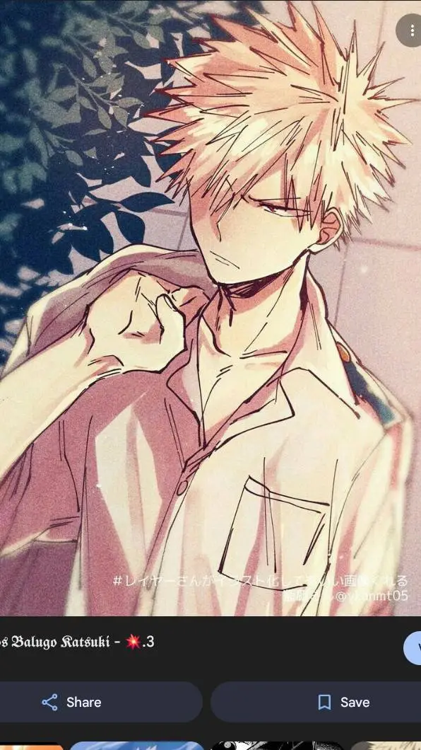 ai character: ❤️‍🔥bakugo😏 background
